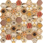 TM 118 Mozaic din sticla format hexagonal - imagine 2