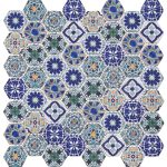 TM 126 Mozaic din sticla format hexagonal