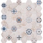 TM 129 Mozaic din sticla format hexagonal
