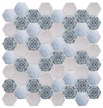 TM 128 Mozaic din sticla format hexagonal